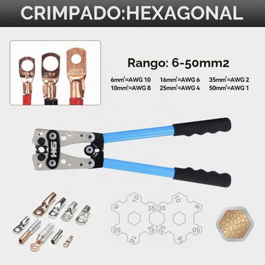 Kit Profesional de Crimpado Hexagonal - 60 Piezas - 2/3
