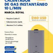 Calentador de gas de 155 litros marca Royal - Img 55349651