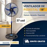 Ventilador de pedestal de 18 pulgadas con envío incluido, yoafadia 💯 - Img 57533970