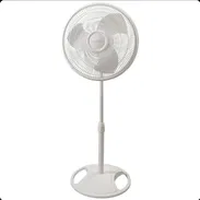 Fan, Pedestal, 16″ 3-Blade, Plastic Design, 3 Refreshing Speeds, Adjustable Height, Oscillating, 120V – WHITE - Img 57903369