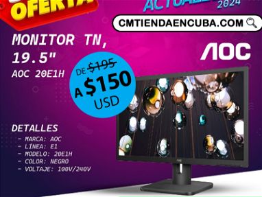 SUPER OFERTA!!! $150 MONITOR 20" AOC - WHATS +5351976276 - Img main-image-41616289