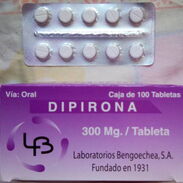 Dipirona (Duralgina) tab, 300mg importado - Img 45774859