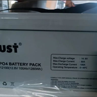 Batería Must Lifepo4 12V 100A con Inversor Tataliken 1500W y Cargador 20A solución completa - 2/2