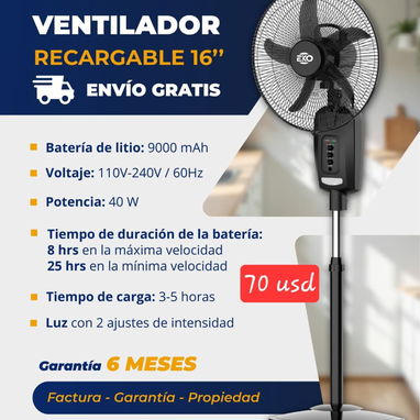 Ventilador de Mesa - Img 124402262