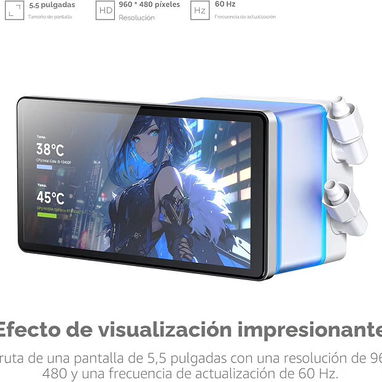 ❄️🥶Leopard PRO Flow 360 ® Pantalla Magnética para monitoreo y videos.Multi Socket Intel y AMD.OKM sellada en 📦 - 2/3