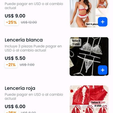 GANGAA Lencerías disponibles en buenos precios - Img 121782428