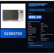 HORNO MICROONDAS MILEXUS 20L GRIS . - Img 57509262