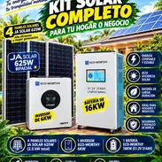 Kit solar - 1 Inversor ecoworthy 6kw - 1 batería 16 kw ecoworthy ( 51.2 v 314 ah ) - 4 paneles solares ja solar 625 watt - Img 58136293