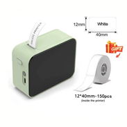 Mini impresora portátil con etiqueta adhesiva, ideal para negocio y pequeños. Bluetooth compatible con iOS y Android - Img 55799563