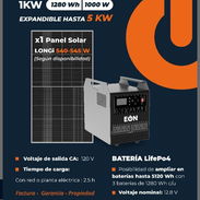 Estación de energía de 1kw (1280 wh/1000w+ Panel solar - Img 55063585