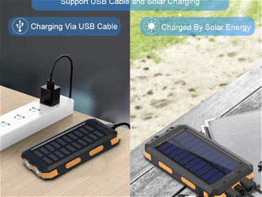 Portable Solar Charger for iphone and Android 20000mAh Power Bank with Dual 5V USB Ports for Outdoor - Img 66002637