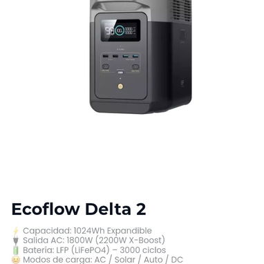 Batería, Planta, Inversor y EcoFlows - Img 126388417