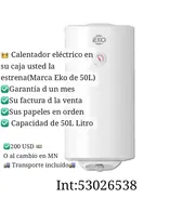 🚨 Calentador de agua eléctrico 50Litros nuevo en su caja ✅ Con envío gratis hasta su casa 🏠 - Img 50225417