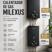 Calentador Milexus a gas 10 y 20 Litros Agua caliente al instante - Img 56663995
