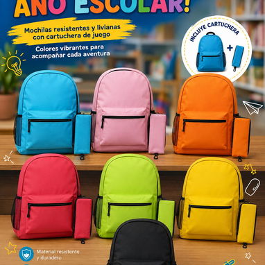 🎒✨ MOCHILAS ESCOLARES + CARTUCHERA ✨🎒 - 2/3