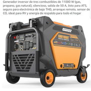 Planta eléctrica Gidrox 11000W 110v/220v Ivnerter Silenciosa TriFuel Encendido por botón y yoyo. 🚨No sé le da garant - Img 55908752