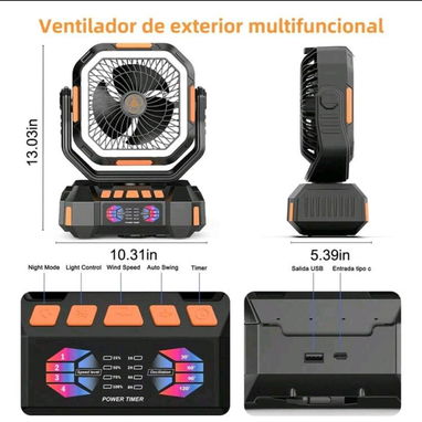 Ventilador recargable F22 de 40000mah - Img 125736680