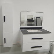 Mueble con lavamanos, espejo y organizador todo nuevo en caja con garantía y mensajería - Img 54882856