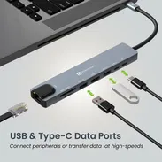 🔌 ¡En venta! Portronics Mport 8 USB-C Hub Docking Station (8-en-1) con 4K - Img 51464800