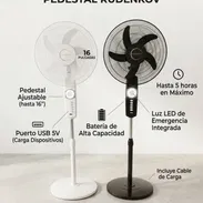 Ventilador recargable Negro marca Rudenkov Precio $75 usd Transporte Incluido Factura y garantía - Img 56200645
