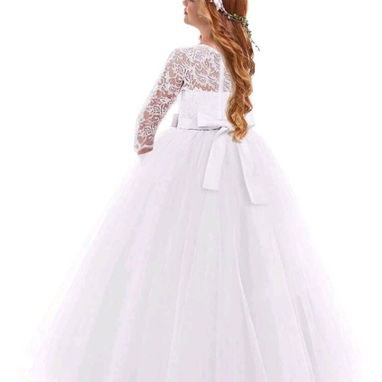 Vestido blanco para niña de 10-12 años SHEIN - Img 125118120