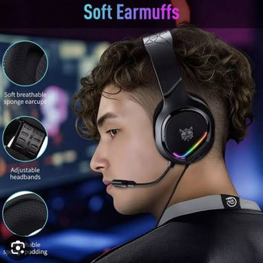 CASCOS GAMER RGB 🌈 SELLADOS EN CAJA - 5/6
