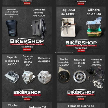 Tienda de Accesorios para motos de combustión. BIKERSHOP - 9/10