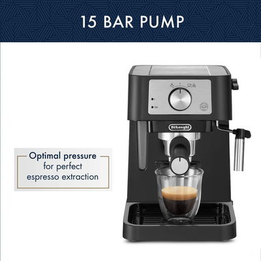 Cafetera Delonghi MOD. STILOSA doble disparo 15BAR 1100W C/ depósito de agua 1.1L y brazo espumante NUEVA Tf-> 59030040 - Img 122058527