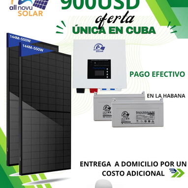 Kit solar con paneles, inversor y baterías incluidas al mejor precio del mercado. - Img 122095888