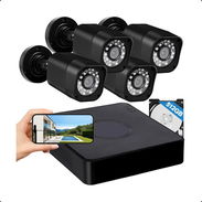 (X) Sistema de cámaras de seguridad Aiwixen de 4 canales con DVR y 512 GB ADVR-4CH4C01 $142.79 - Img 56497668