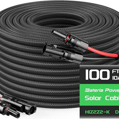 CABLE EXTENSOR 100 FT DE PANEL SOLAR - Img 124424956