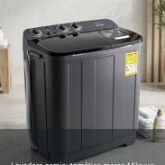 lavadora semiautomática Milexus 7kg color negro. la isla - Img 56710209