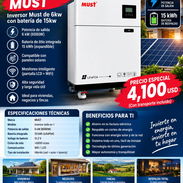 SISTEMA SOLAR MUST 6 kW + BATERÍA 15 kWh - Img 57684079