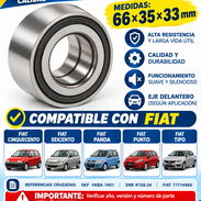 Rodamientos Delanteros 66x35x33 de Fiat seichento, cinquecento citroen ax, ZX, algunos Kia. - Img 51767559