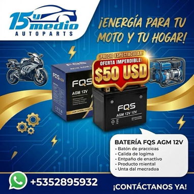 Batería FQS 20 amp - 2/3