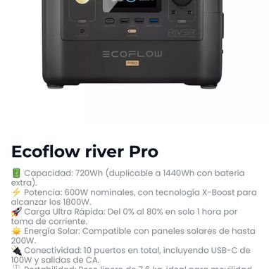 Eco Flow delta 3 Classic en 649 USD - Img 123803188