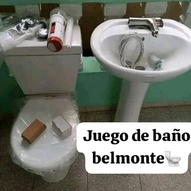 Juego sanitarios y lavamanos, calidad importadas, mensajería incluída - Img 116209784