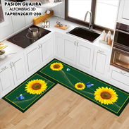 🍽️ Alfombras 3D para Cocina  ✨ Diseños modernos y decorativos 🧼 Fáciles de limpiar 🦶 Superficie antideslizante 15 USD - Img 55734709