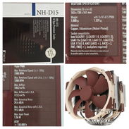 La bestia 💲80usd Noctua NH-D15 6 tubos caloríferos con ventiladores Dual NF-A15 de 140 mm Los detalles los dejo en las - Img 55731672