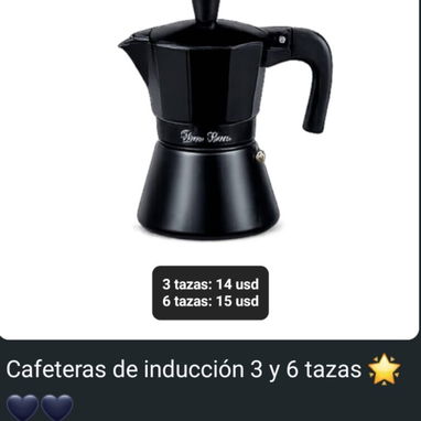 Cafeteras de varios tamaños y modelos, sirven para inducción casi todas - 5/7