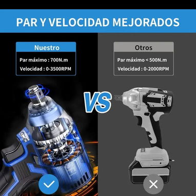Torito llave de impacto inalámbrica eléctrica pistola taladro - Img 121213014