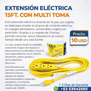 Extensión Eléctrica / 15FT Con Multitoma - Img 54711883
