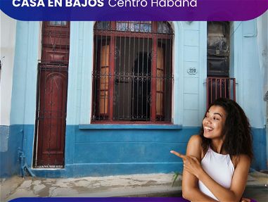 Venta de Casa en Centro Habana, bajos, puerta calle, 3/4, 2 baños, a media cuadra de Monte y a 2 de Belascoaín. - Img main-image-45859837