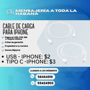 🔴 Cable de carga Tipo C- Iphone : 3$ 🔴 Cable de carga USB - Iphone: 2$ - Img 54409183