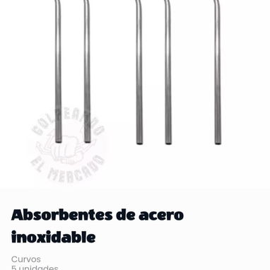 ABSORBENTES DE ACERO INOXIDABLE – Curvos y Rectos, 6mm – Juegos de 5 Unidades – 500 CUP c/u - Img 117846936