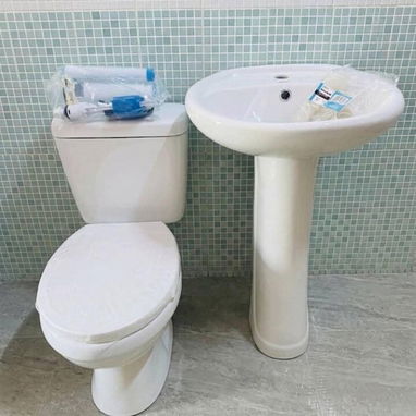 Losas de baño y piso cenefa y cintillo mata junta cemento cola y blanco juegos de baño accesorios de baño bloques de cri - Img 121134193