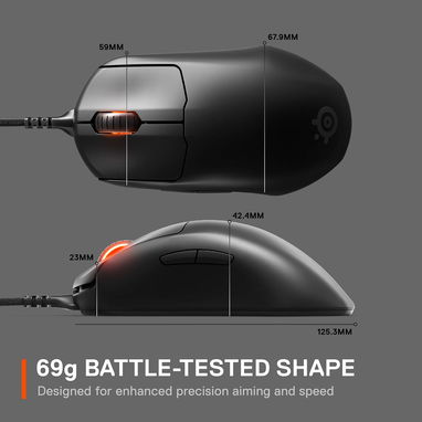🎮 MOUSE GAMING INALAMBRICO STEELSERIES PRIME ESPORTS 18K CPI, ULTRALIGERO, SENSOR PRO – ENVÍO DISPONIBLE + GARANTIA - Img 108152551