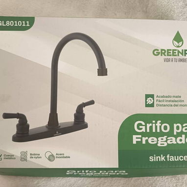 Grifo Fregadero doble cuello cisne negro GP 1011 (CV) - Img 122779430