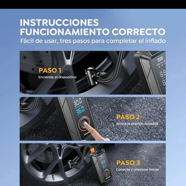 Compresor de aire eléctrico inalámbrico 150 psi - 7/8