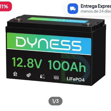 Batería LiFePO4 Dyness AR1.2 de 12 Vy 100 Ah con protección contra baja temperatura - 2/3